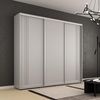 купить Шкаф Mobildor-Lux Compact uși glisante PAL cu ornament linii (240x45x240H cm) Grey в Кишинёве 