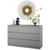 купить Комод MebelStar NEO 6S 120x43x75.5 Grey (MBS-1086) в Кишинёве 