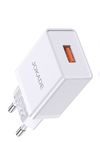 Jokade Wall Charger with Cable USB to Lightning Single Port 5A JB022, White 