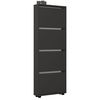 cumpără Raft pentru încălțăminte Mobildor-Lux Leo Slim 60x16x164H cm Anthracite în Chișinău 