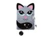 купить Блокнот St.RIGHT 57897 Agenda cu lacat, A5, 96foi, 3D My Little Friend Gray Cat, coperta plus в Кишинёве 