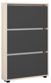 cumpără Raft pentru încălțăminte Mobildor-Lux Leo Slim 60x16x125H cm Sonoma/Anthracite în Chișinău 