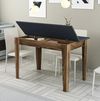 cumpără Masă Trendy Kiev 504-Nuc, Antracit 110x75x72cm în Chișinău 