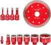 cumpără Set de tubulare, bite, duze Raider 157866 Set carote diamantate uscate M14 Ø6-68mm + Disc Raider în Chișinău 