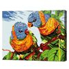 купить Картина по номерам Art Gallery CX3755 20x30cm Papagali viu-colorati в Кишинёве 