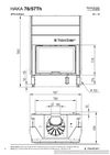 Каминная топка HOXTER HAKA 78/57Тh