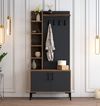 cumpără Mobilă pentru antreu Trendy Viyana D, Nuc, Antracit, 90x200x35cm (GTR001344) în Chișinău 