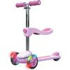 купить Самокат Razor 20073668 Scooter Kids Convertible 2in1 Rollie Deluxe, Pink в Кишинёве 