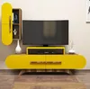 купить Тумба напольная для TV Trendy Trandafir S, Nuc, Galben 145x49x36cm в Кишинёве 