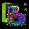 PC Case Fan GAMEMAX RB300, 3xARGB Fan Kit, 120mm, 28dB, 58 CFM, 1900RPM 