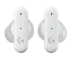 Wireless Gaming Earbuds Logitech FITS, 10mm drivers, 20-20kHz, 16 Ohm, 106dB, 7.2g, BT 5.2, White 