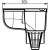 купить Аксессуар для дома Hydro S 0111729 NEGRU, DN 110, A15 Colector pluvial cu ieșire verticală в Кишинёве 