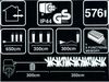 Luminite de sarbatoare "dense" 576LED, alb,3.5m,8 regim (in/out)