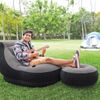 cumpără Saltea gonflabilă Intex 68564 Fotoliu gonflabil+puf Velur Ultra Lounge 99x130x76cm/64x28cm în Chișinău 