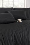 cumpără Textile de casă Promstore 53380.8 Lenjerie de pat Euro 2 NH Stripe Satin, neagra în Chișinău 