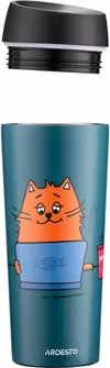 cumpără Cană termos Ardesto AR2645CG Coffee time Red Cat 450ml în Chișinău 