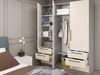 купить Шкаф Bayro Serenity 1800x2200x518 light cream cu 6 sertare в Кишинёве 