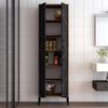 cumpără Dulap penal Trendy Berlin A-Nuc, Marmura Neagra 60x200x35cm, multifunctionala (GTR006637) în Chișinău 