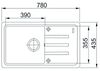 купить Мойка кухонная со смесителем Franke 114.0662.894 BSG 611-78 S + Pola 1.0 + Dozator sapun Negru VN в Кишинёве 