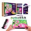 купить Набор для творчества Okto 20053 Tablou 3D pe numere din plastilină aerată Air Clay 29×29cm: Flamingo Roz в Кишинёве 