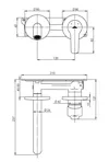 Кран скрытого монтажа RUBINETA Torino-1F (BK) PM0010