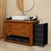 cumpără Comodă Бытпласт 57624 Comoda 4 sectiuni 30x38.5x69cm, Econova Velvet, pe rotile, negru în Chișinău 