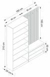 cumpără Mobilă pentru antreu Trendy Noe-8289, 180x210x35cm (GTR003998) în Chișinău 