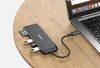 купить USB Hub Ugreen 80129 HUB 6in1 Type-C 3.0 to 4*USB-A 3.0, SD/TF, up to 5Gbps CM314, Space в Кишинёве 