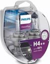 cumpără Lampă auto Philips H4 12V 60/55W P43T-38 VISIONPLUS (set - 2шт) (12342VPS2) în Chișinău 