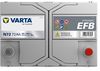 купить Автомобильный аккумулятор Varta 72AH 760A(JIS) клемы 0 (261x175x220) S4 026 EFB (572501076K262) в Кишинёве 