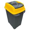купить Урна для мусора Hydro S HIPPO, Antracit / Galben, 70 L 0430547 в Кишинёве 