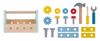 купить Игрушка Tooky Toy TK273 Setul de instrumente din lemn , 57339 в Кишинёве 
