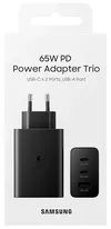купить Зарядное устройство сетевое Samsung EP-T6530 65W Power Adapter Trio (w/o cable) Black в Кишинёве 
