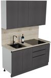 cumpără Mobilă pentru bucatarie ArtFlame GOLA Storm Grey (1.6 m.l.) în Chișinău 