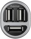 купить Зарядное устройство для автомобиля Hama 173603 3x USB 5.2A Black в Кишинёве 