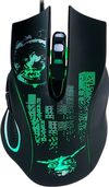 Gaming Mouse Qumo Gremlin, Optical,1200-3200 dpi, 6 buttons, Soft Touch, 4 color backlight, USB 