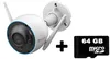 купить Камера наблюдения EZVIZ CS-H3-R100-1J5WKFL 5mp + MicroSD 64GB (CARDT64G-D) в Кишинёве 