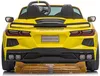 cumpără Mașină electrică pentru copii Kids car 8070490R_Yellow Corvette C8, 12V10AH, scaune din piele în Chișinău 