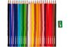 Creioane colorate triunghiulare Kores 24 culori, ascuțitoare 