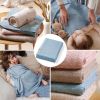 купить Комплект подушек и одеял BabyOno 1673/04 Patura de bambus tricotata /albastru/ в Кишинёве 