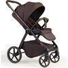 купить Детская коляска DadaPrams Carucior 2in1 Flux Chocolate (Premium) + Adaptoare в Кишинёве 