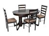 купить Комплект стол и стулья Evelin di Costacurta стол HV-31N Chocolate + 4 стула Gloria Chocolate/Ekea12 Dark Brown в Кишинёве 