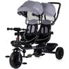 cumpără Bicicletă-cărucior Chipolino TRKHH0262PL Hip Hop Platinum, Tricicletă dublă în Chișinău 