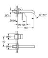 cumpără Baterie lavoar Grohe Essence lavoar de perete (fara corp 23 571 000) 29192001 în Chișinău 