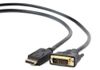 Cable  DP to DVI 3.0m, Cablexpert, "CC-DPM-DVIM-3M", Black 