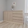 купить Комод Smartex (16127) Т2 180cm Ivory+Stejar Deschis в Кишинёве 