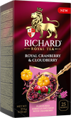 Чайный напиток Richard "Royal Cranberry & Cloudberry" фруктово-травяной ароматизированный 25 сашетов