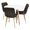 cumpără Set masă și scaune Evelin di Costacurta стол DT-404-1Wo + 3 стула YTC-080Wo Dark brown în Chișinău 