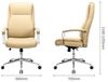 купить Офисное кресло Deli DL91017 эко кожа, бежевая в Кишинёве 