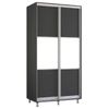 cumpără Dulap Mobildor-Lux Aron-P 1.0m-1.8m uși glisante din PAL orizontal (120x60x210H cm) Anthracite în Chișinău 